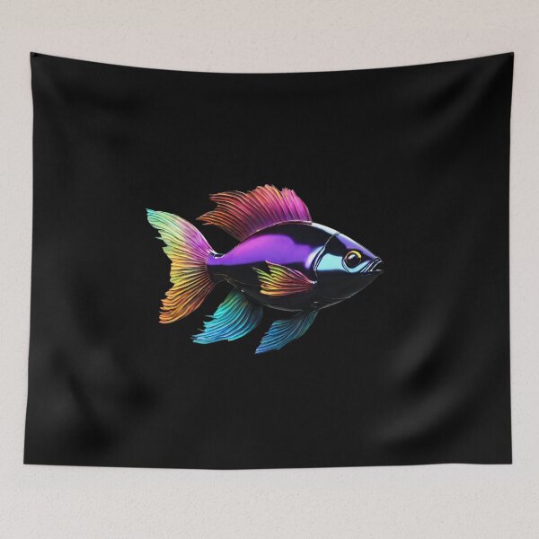 Item preview, Cyberpunk Fish Amazing Colors designed and sold by Aquillashop.