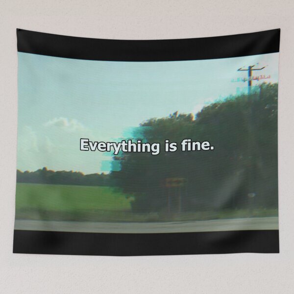 Item preview, Crossroads Everything is fine (center) Glitch Marble Hornets designed and sold by havensea.