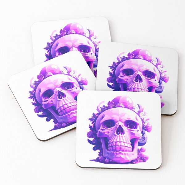 Item preview, Skull with lilac flowers. gothic dark art designed and sold by Harmonysens.
