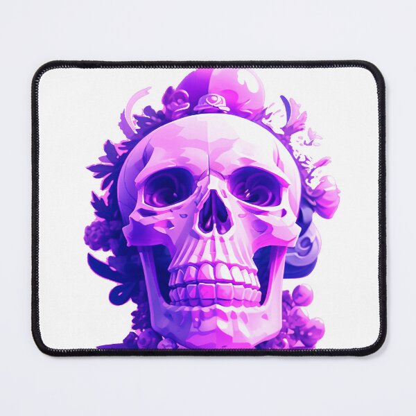 Item preview, Skull with lilac flowers. gothic dark art designed and sold by Harmonysens.