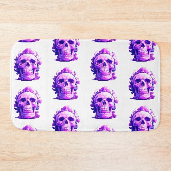 Item preview, Skull with lilac flowers. gothic dark art designed and sold by Harmonysens.