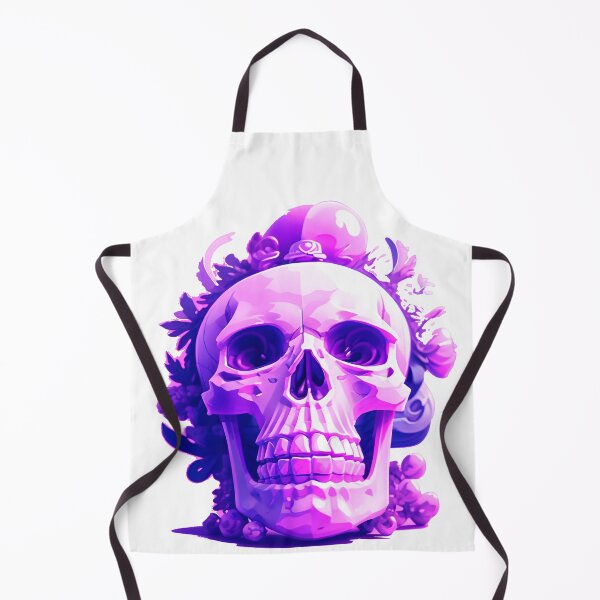 Item preview, Skull with lilac flowers. gothic dark art designed and sold by Harmonysens.