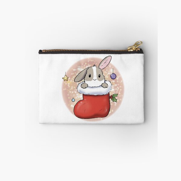 Item preview, Christmas bunny stocking designed and sold by Willow Grove Designs.