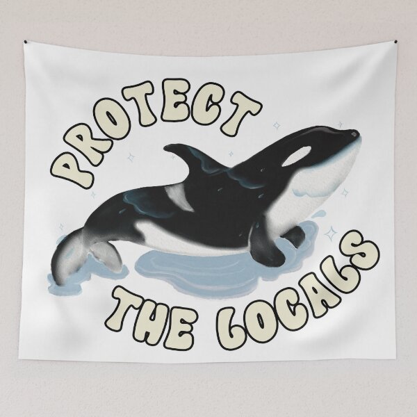 Item preview, Protect The Local Orca Whales designed and sold by TheAnimalZ00.