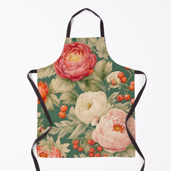 Item preview, Vintage Cottage Peony and Berry Print designed and sold by stargazerhill.