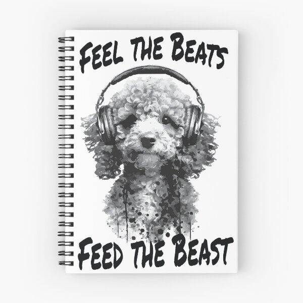 Artikelvorschau, Feel the Beats Feed Beast Cavapoo – Street Art entworfen und verkauft von GVRDesign.