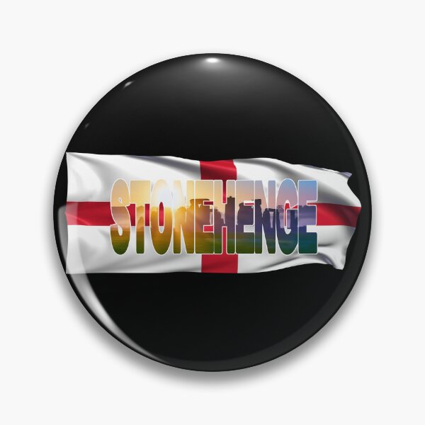 Item preview, STONEHENGE - England - Early Morning with Flag designed and sold by Adam Gormley.