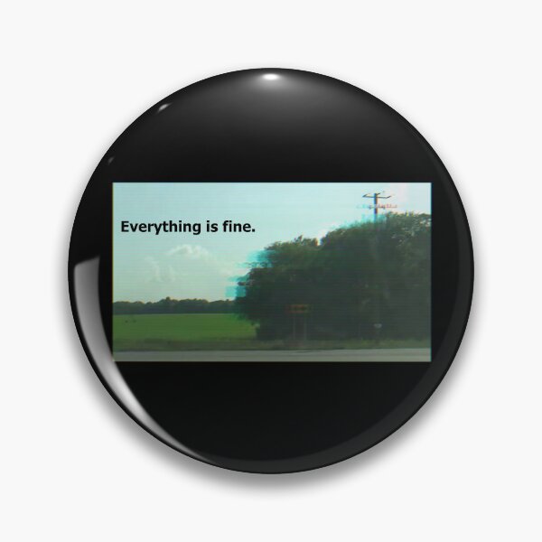 Item preview, Crossroads Everything is fine (side) Glitch Marble Hornets designed and sold by havensea.