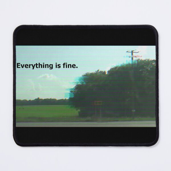 Item preview, Crossroads Everything is fine (side) Glitch Marble Hornets designed and sold by havensea.