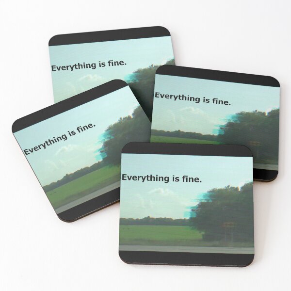 Item preview, Crossroads Everything is fine (side) Glitch Marble Hornets designed and sold by havensea.
