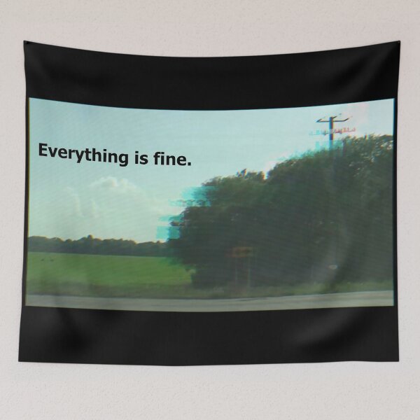 Item preview, Crossroads Everything is fine (side) Glitch Marble Hornets designed and sold by havensea.