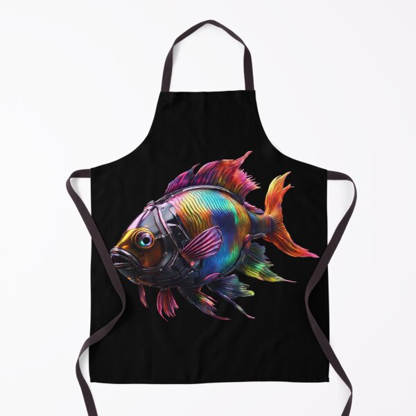 Artikelvorschau, Erstaunlicher Cyberpunk-Fisch in wundervollen Farben entworfen und verkauft von Aquillashop.