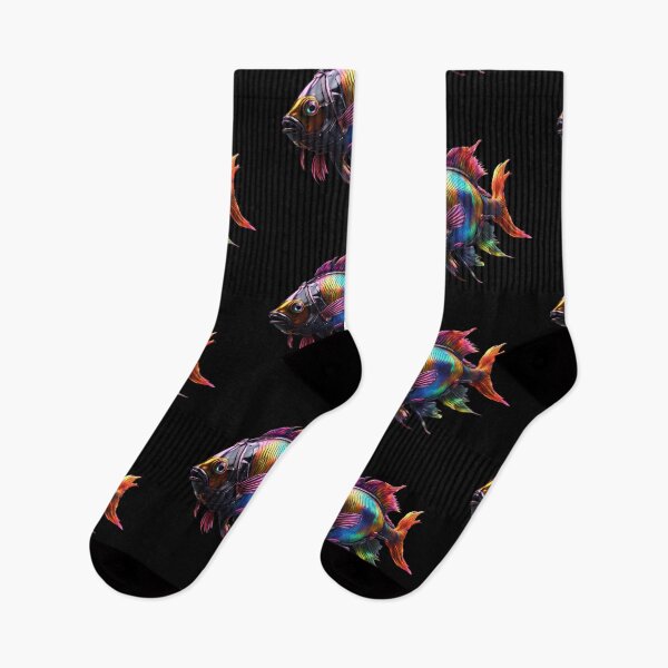 Item preview, Amazing Cyberpunk Fish in Wonderful Colors designed and sold by Aquillashop.