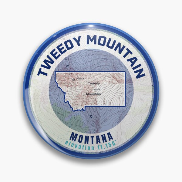 Item preview, Montana Mountain Map - Tweedy Mountain designed and sold by Willz Designz.
