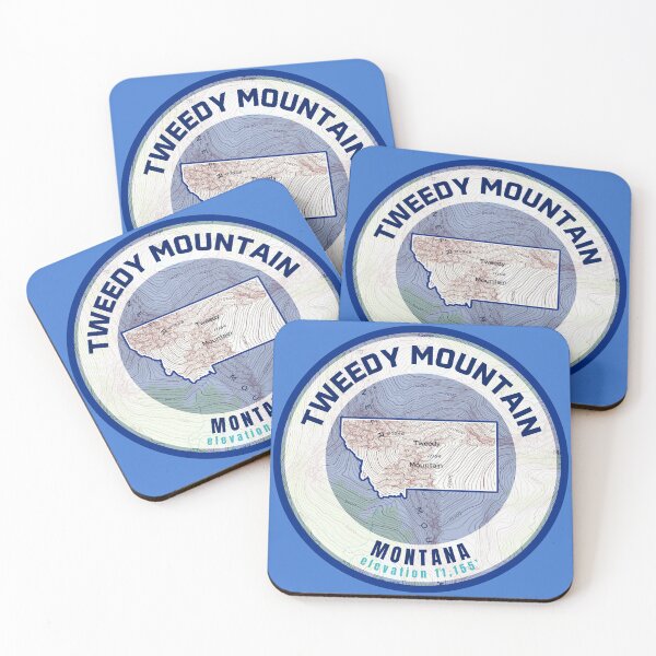 Item preview, Montana Mountain Map - Tweedy Mountain designed and sold by Willz Designz.