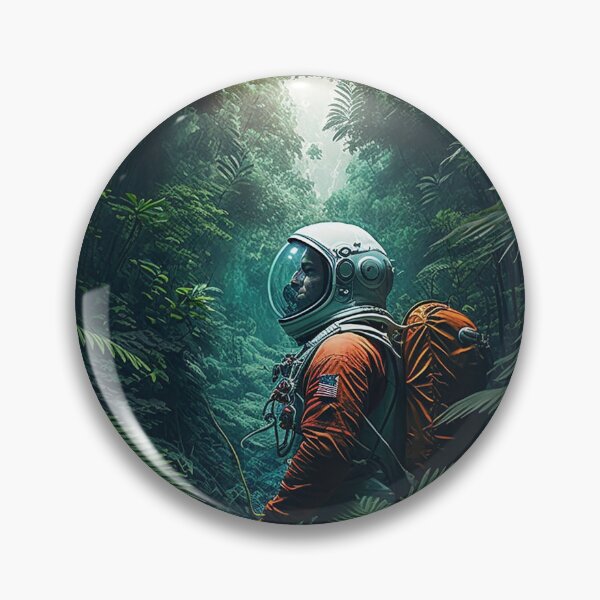 Item preview, astronaut touched down on an alien landscape poster designed and sold by BlastCafe.