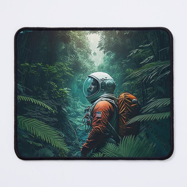 Item preview, astronaut touched down on an alien landscape poster designed and sold by BlastCafe.