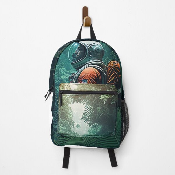 Item preview, astronaut touched down on an alien landscape poster designed and sold by BlastCafe.