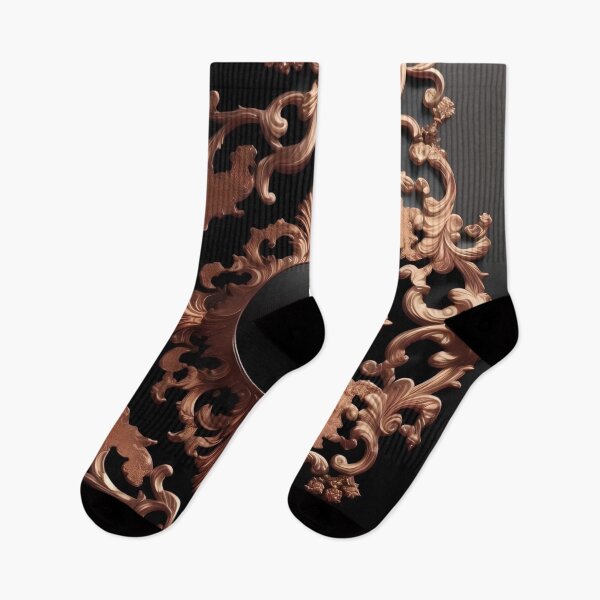 Item preview, Rose Gold & Matte Black Baroque designed and sold by DesignsByPrnces.