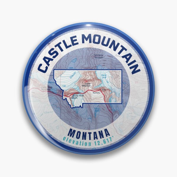 Item preview, Montana Mountain Map - Castle Mountain designed and sold by Willz Designz.