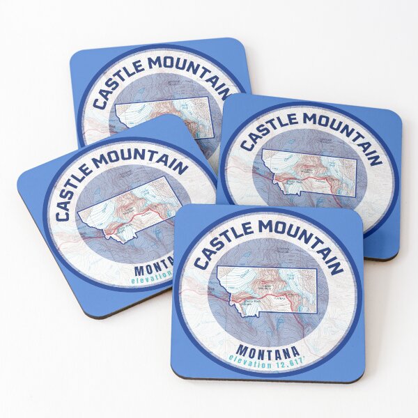 Item preview, Montana Mountain Map - Castle Mountain designed and sold by Willz Designz.