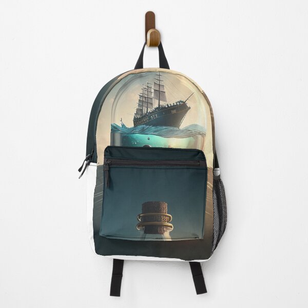Item preview, Surreal Boat Floating in a Bottle Poster designed and sold by BlastCafe.