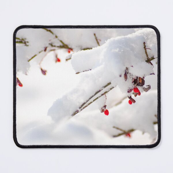 Item preview, Red Seeds on Branch in the Snow designed and sold by JLorrainePhoto.