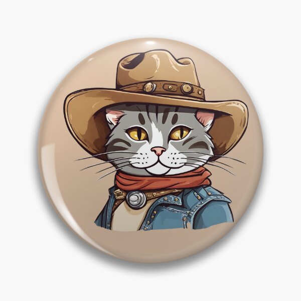 Item preview, Cowboy Cat designed and sold by cozyvintage.
