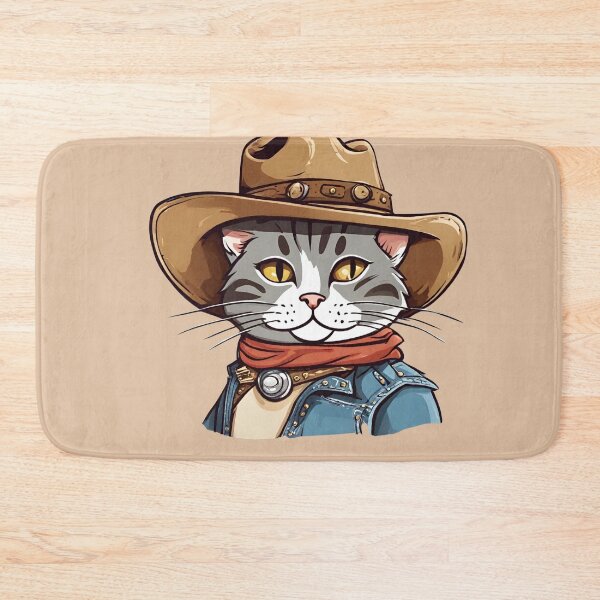 Item preview, Cowboy Cat designed and sold by cozyvintage.