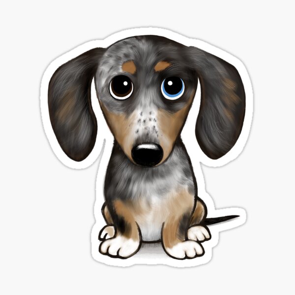 Item preview, Merle Dapple Dachshund Cute Wiener Dog  designed and sold by Jenn Inashvili.