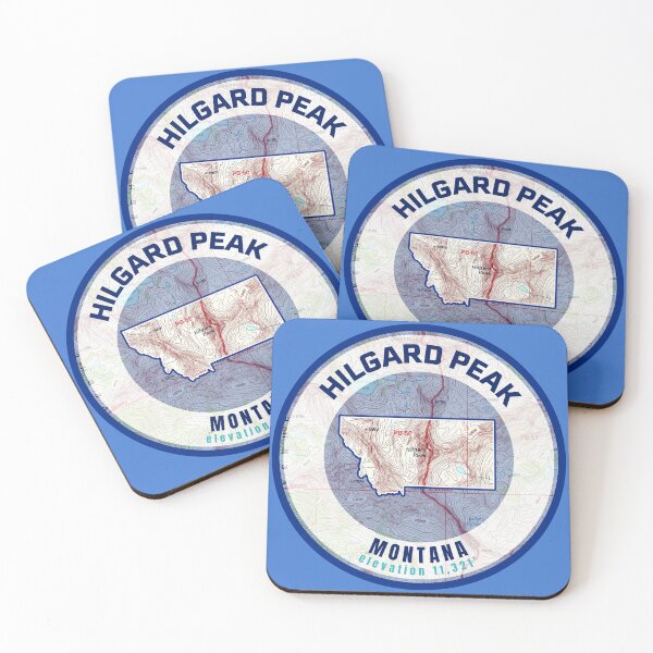 Item preview, Montana Mountain Map - Hilgard Peak designed and sold by Willz Designz.