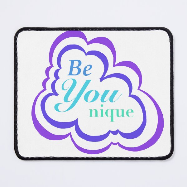 Item preview, Be YOU nique- in Blue and purple designed and sold by SoshanaC.