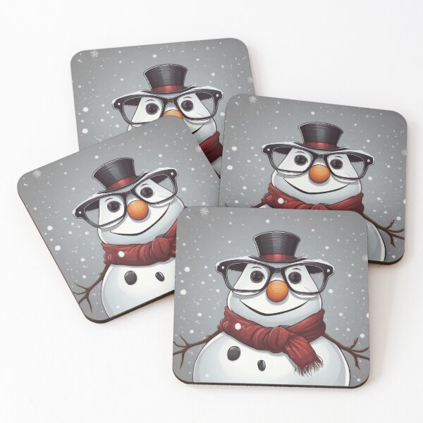 Item preview, Cute Frosty with glasses designed and sold by Javier Narváez Solarte.