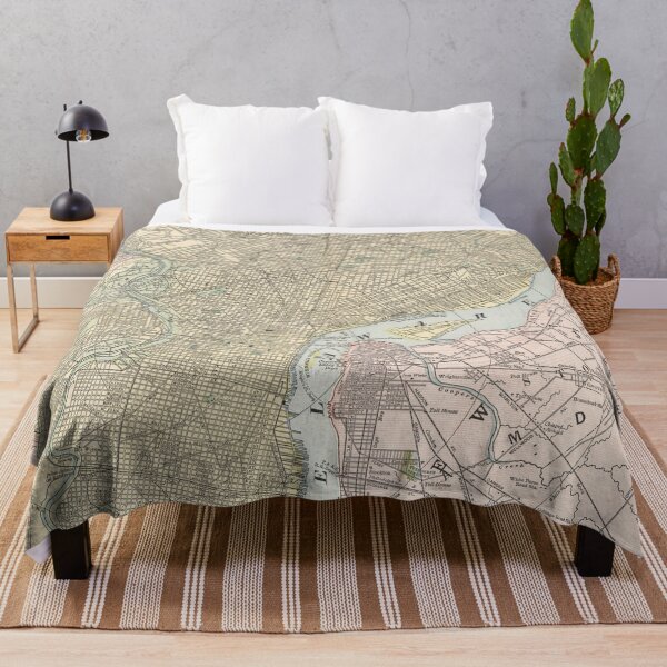 Item preview, Vintage Map of Philadelphia (1901) designed and sold by BravuraMedia.