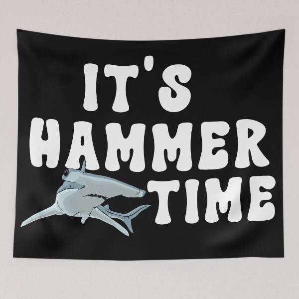 Item preview, Its Hammer Time - Hammerhead Shark Quote designed and sold by TheAnimalZ00.