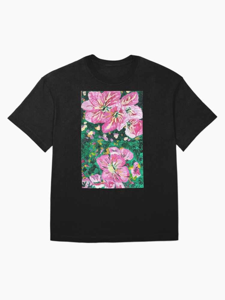 Thumbnail 3 of 7, Oversized T-Shirt, Pink Blooms designed and sold by Ladyinthemitten.