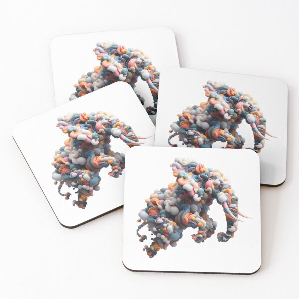 Item preview, Elephant Energy - Minimalist, Colorful, Abstract designed and sold by erkabees.