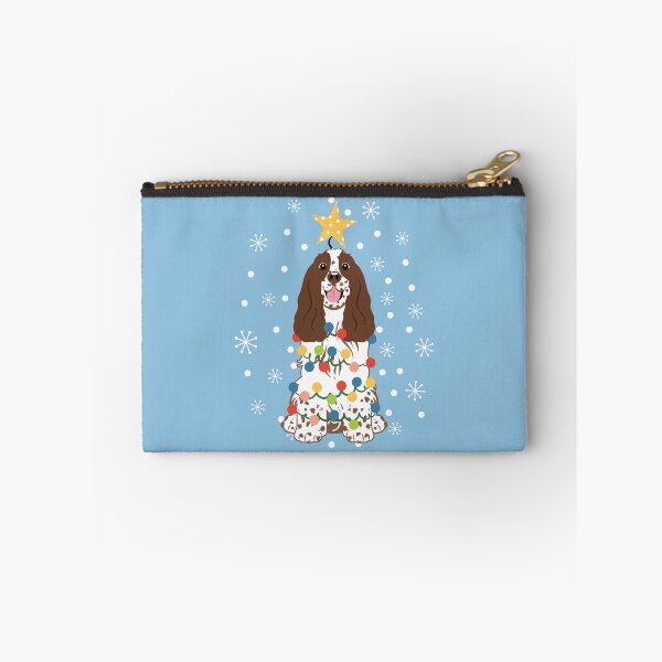 Item preview, Brown White Cocker Spaniel Christmas Tree designed and sold by Lulupainting.