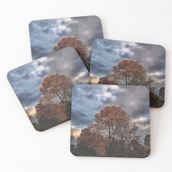 Item preview, Beautiful Dark Autumn Cemetery Landscape Photograph designed and sold by TwistedP-Photos.