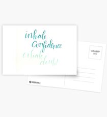 Inhale Confidence, Exhale Doubt Postcards