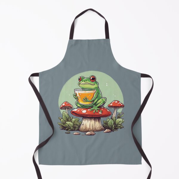Item preview, Frog on a Mushroom designed and sold by cozyvintage.