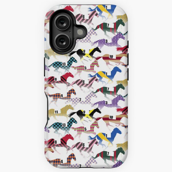 Aperçu de l'œuvre Off to the Horse Races Jockey Silks Pattern créée et vendue par WickedRefined - Nicole Demereckis.