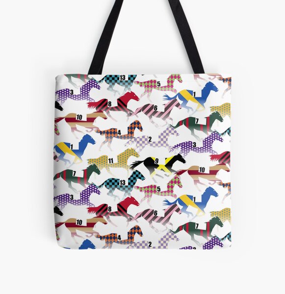 Aperçu de l'œuvre Off to the Horse Races Jockey Silks Pattern créée et vendue par WickedRefined - Nicole Demereckis.