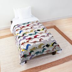 Off to the Horse Races Jockey Silks Pattern Comforter