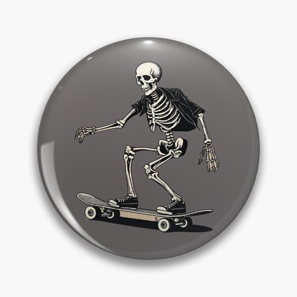 Item preview, Skateboarding Skelly designed and sold by cozyvintage.