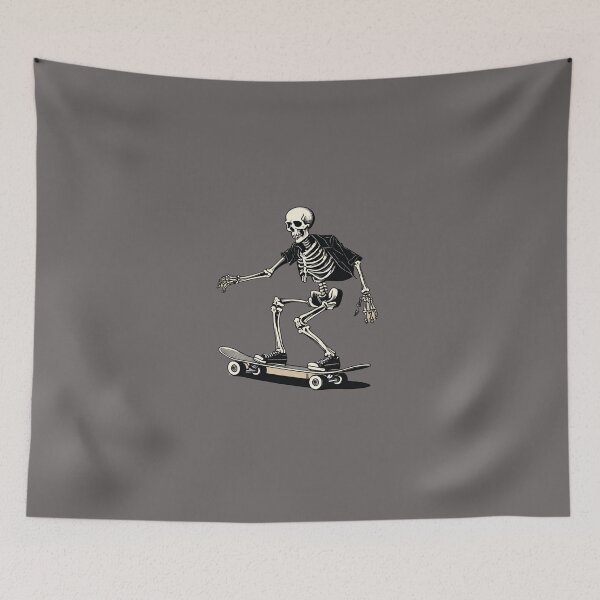 Item preview, Skateboarding Skelly designed and sold by cozyvintage.