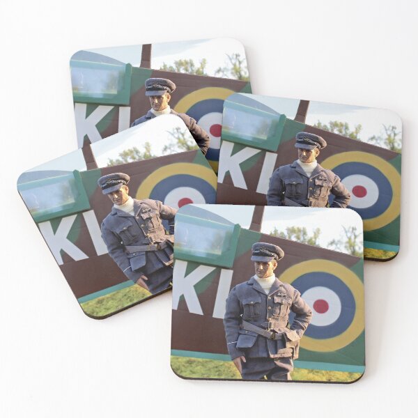 Item preview, WW2 RAF Pilot Posing with Spitfire designed and sold by busybob.