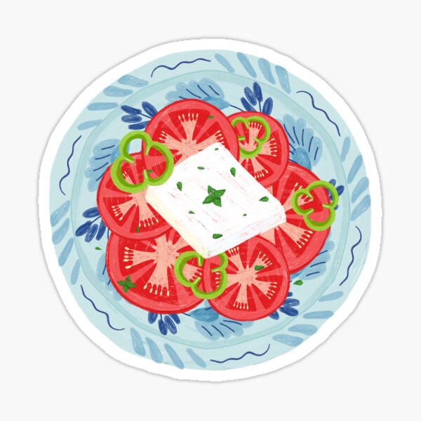 Feta and tomatoes salad Sticker