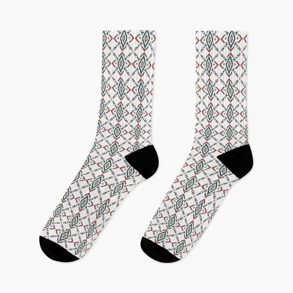 Item preview,  Traditional ethnic fabric pattern design with Christmas tones, embroidery ikat design designed and sold by Nokart.