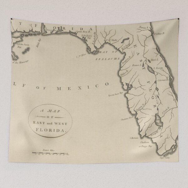 Item preview, Vintage Map of Florida (1794) designed and sold by BravuraMedia.